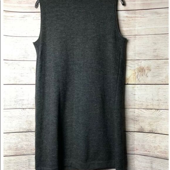 #133 MASSIMO DUTTI Gray wool blend dress - Picture 8 of 10